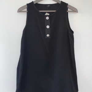 NWT UK brand River Island black sleeveless blouse